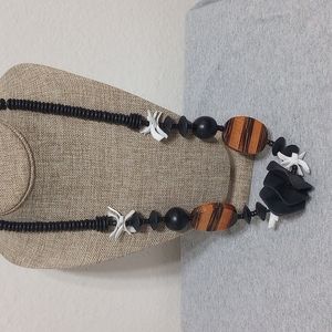 Wooden & Plastic Necklace
